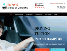 Tablet Screenshot of jennyschoolofmotoring.co.uk
